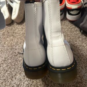 White Dr. marten shoes
